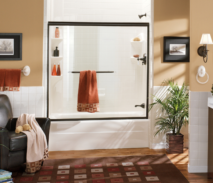 bathroom remodelers in Annapolis, Maryland; bathroom remodeling to install new shower and bathtub