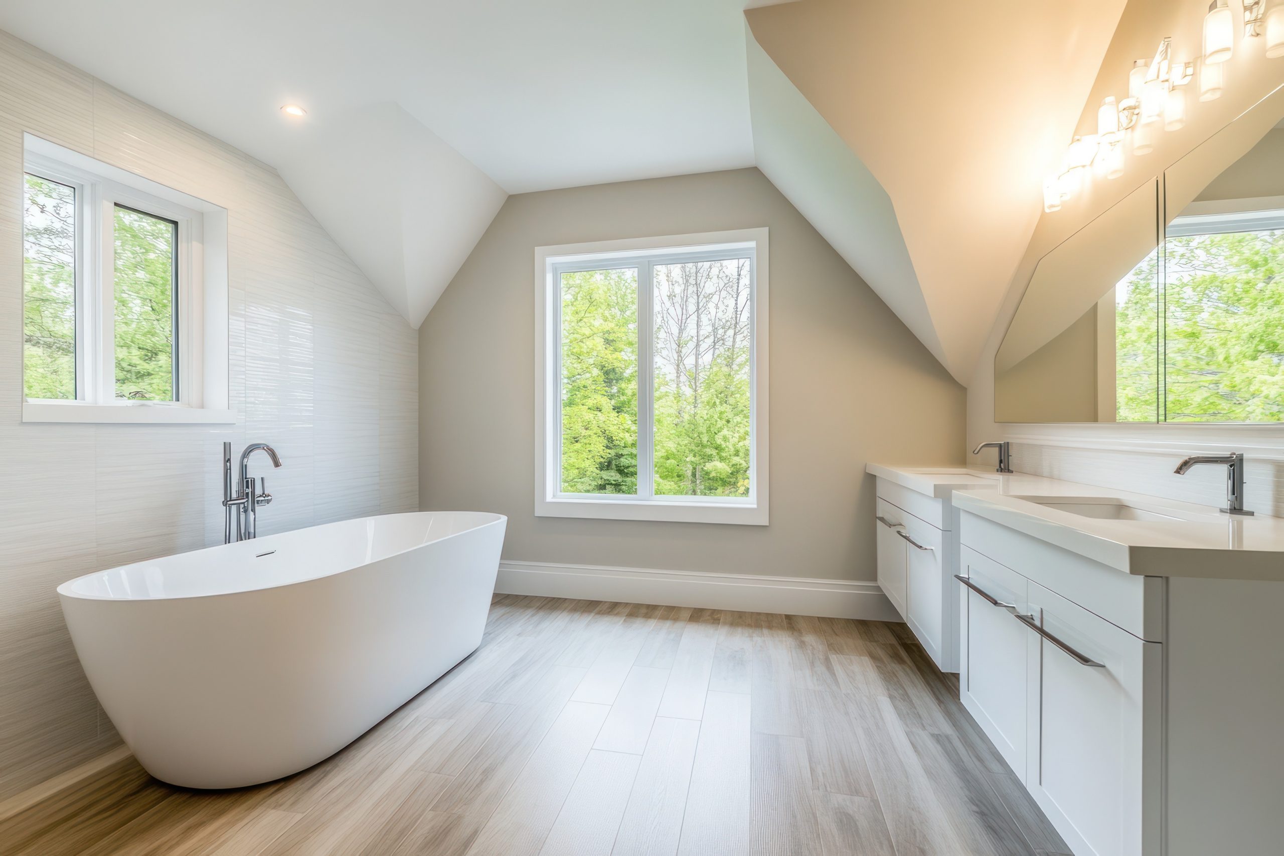 Walk-in shower installation and bathroom remodel by Bay Bath Remodel in Maryland