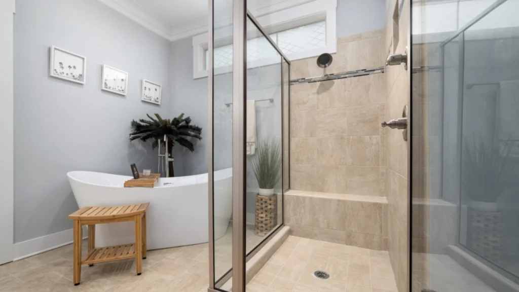 Bay Bath Remodel Maryland contractor completing one-day bathroom remodel transformation